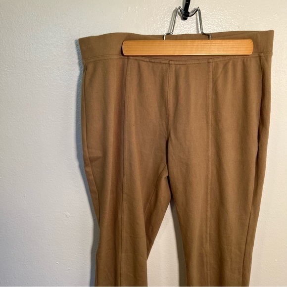 Knit Pull On Pants Skinny Moto Tan - Picture 3 of 11